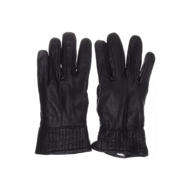 Lederhandschuhe, Größe: 8, Leder/Polyester, Schwarz, Damen