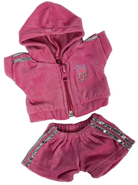 Fun and Sporty Pink Jogging Outfit Teddy Bear Clothes Fits 8"-10" Stuffed Animal
