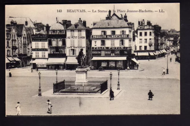 BEAUVAIS oise CPA 60 la place du magasin félix potin