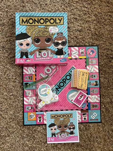 LOL Surprise Monopoly Board Game L.O.L. Includes 6 Accessory Tokens