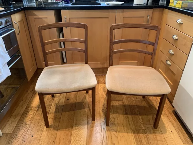 Vintage Teak G Plan Dining Chairs X 2