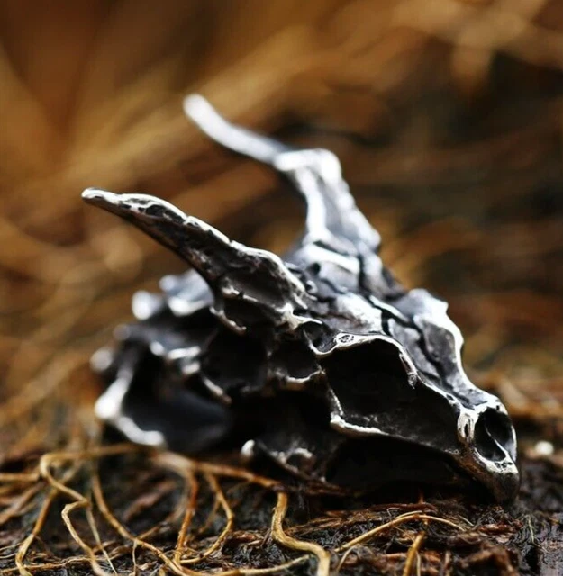Stainless Steel Ferocious Animal Dragon Pendant Chain Necklace men Jewelry
