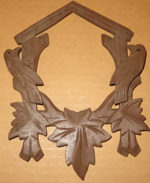 Vintage Cuckoo Clock Parts Decor Frame front parts project