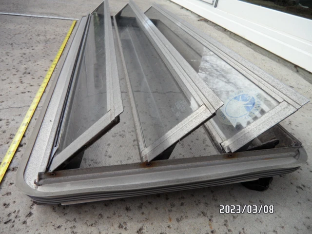 VW Westfalia window, jalousie, louver, screens, aluminum, Hehr, used since 1973