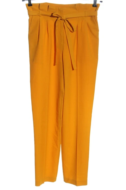 MISS SELFRIDGE High-Waist Hose Damen Gr. DE 34 hellorange Casual-Look