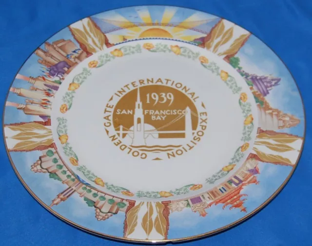Golden Gate International Exposition, 1939: Souvenir plate (small chip on back)