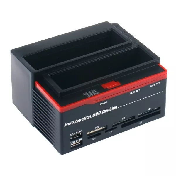 Docking Station Triplo Triple 3 Hard Disk 3,5 2,5 Doppio Sata 1 Ide Hd Box