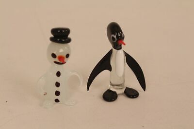 Lauscha Figura de Cristal Muñeco Pingüino Mundo Helado Animal Artesanía Soplado