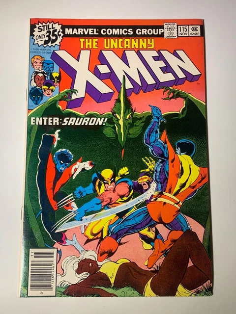 Uncanny X-Men #115 Solid Copy Sauron Kazar and Zabu Claremont Story! Marvel 1978