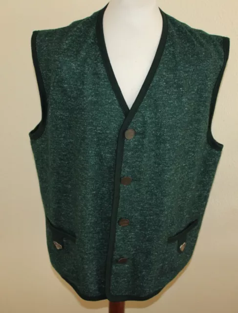 Giesswein Trachten Walk Weste  Gr 56 Wolle Herren Fasching Wiesn Tiroler