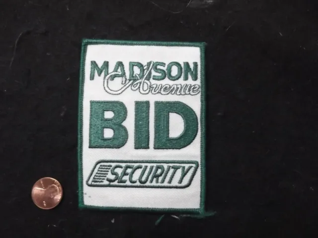 NEW YORK CITY Madison Avenue Business District Security Police patch ...