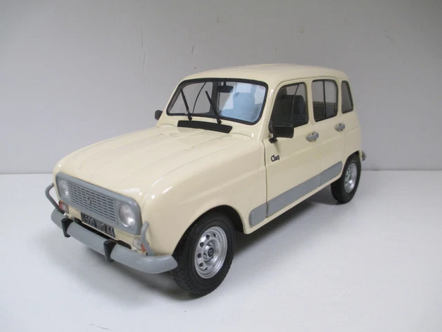TRES RARE RENAULT 4 R4 4L GTL CLAN BEIGE / CREME par SOLIDO au 1/18
