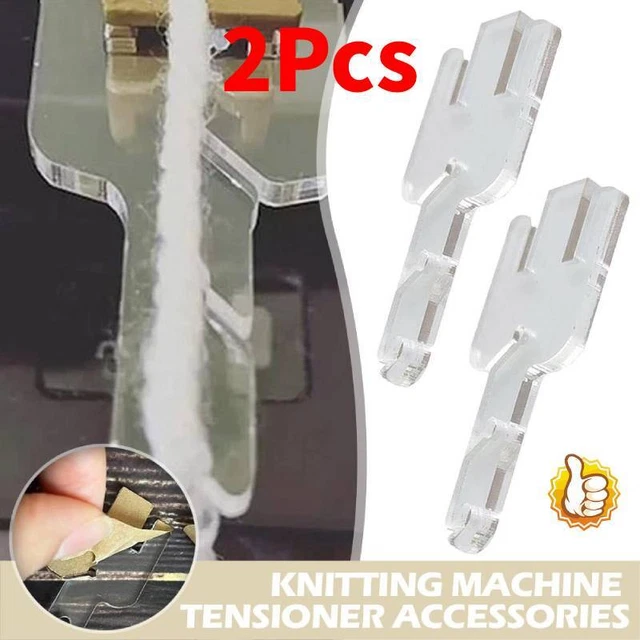 2XKnitting Machine Tensor Accesorios Tensor Transparente Extraíble Tensor Adaptador-