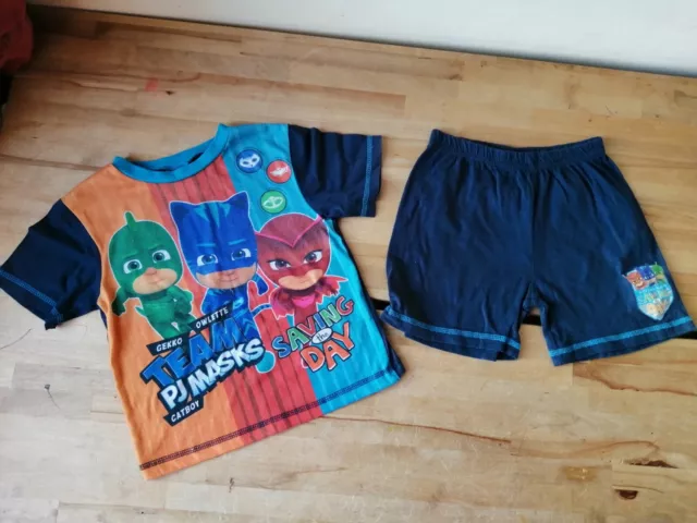 PJ Masques garçons tout-petits pyjamas et shorts bleus lot de deux pièces 2-3 ans