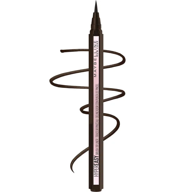 Easy Liquid Pen No-Skip Waterproof Eyeliner, Satin Finish, Pitch Brown
