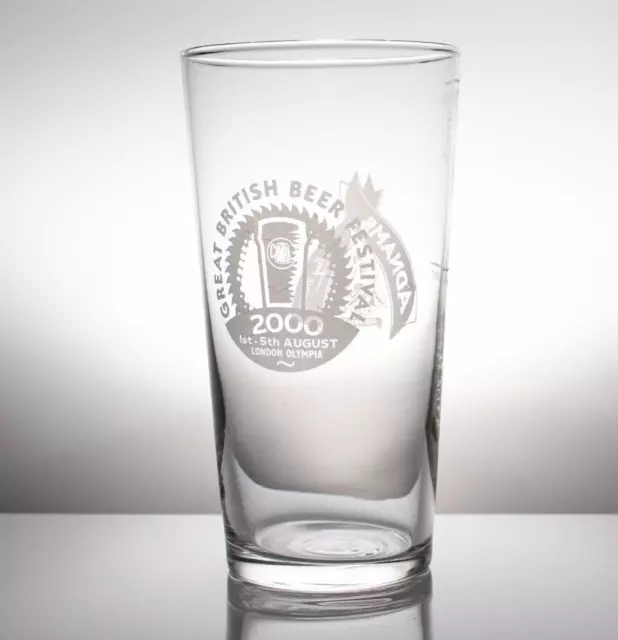 Vintage 1 Pint Bierglas - Great British Beer Festival 2000 London Olympia CAMRA