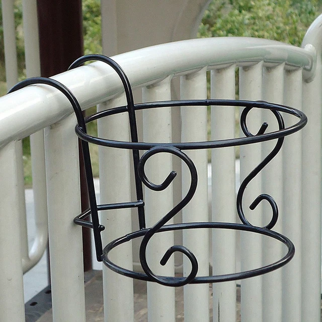 Décor à la maison Pot à fleurs suspendu, Balcon Garde-corps Pot de planteur, 6