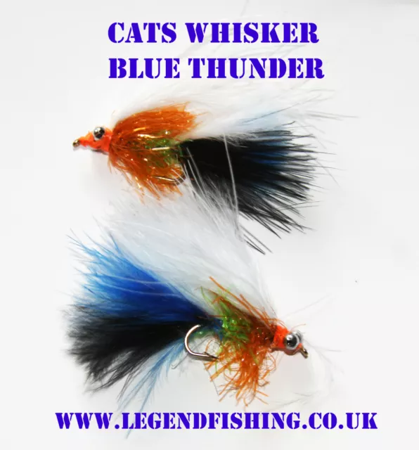 Hot Head Cats Stalking Bug Buzzer Fly Fishing Trout Size 10 12 14 Deadly  Flies