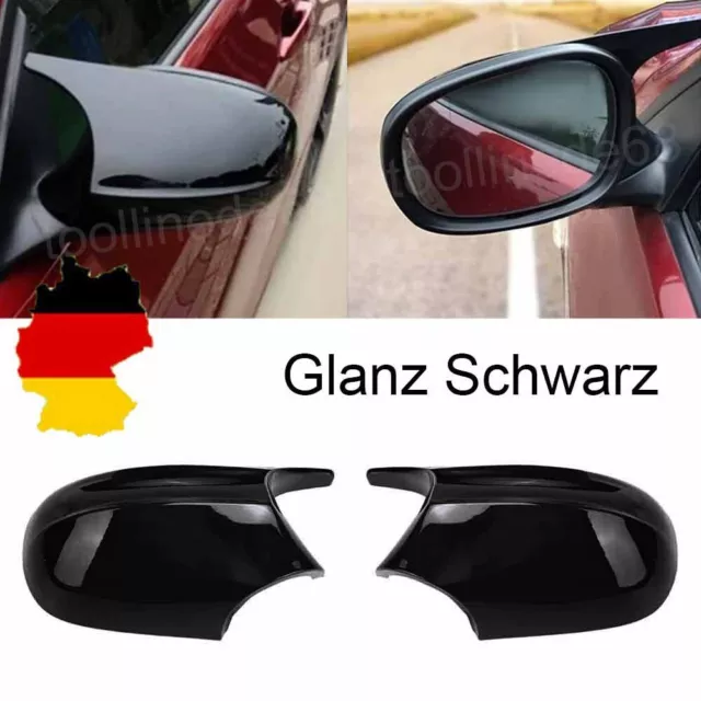 M3-Stil Glanz Schwarz Spiegelkappen Gehäuse Für BMW E90 E91 E92 E93 LCI Facelift