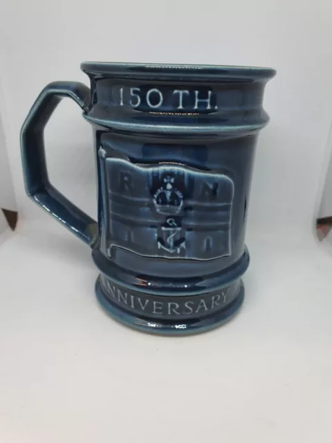 Blue 150th Anniversary of RNLI 1824-1974 by Holkham Pottery (A23)