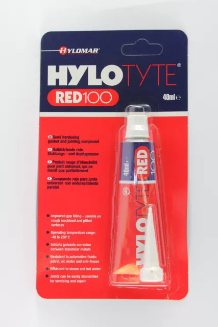 HYLOMAR HYLOTITE RED 100 JOINTING COMPOUND - FLUID RESISTANT SEMI HARDENING 40ml