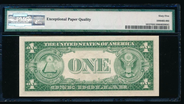 AC 1935F $1 Silver Certificate STAR PMG 65 EPQ *-F block Fr 1615* 2