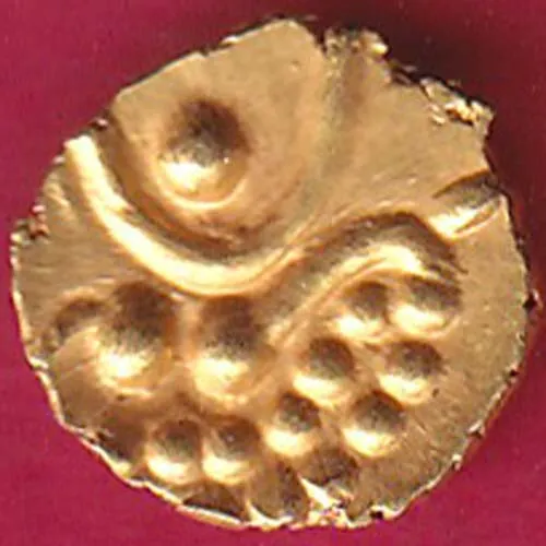Ancient South India Gold Fanam Rare Coin #Z61