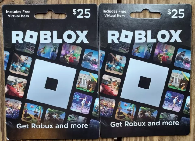 Roblox $50 Physical Gift Card [Includes Free Virtual Item] Roblox