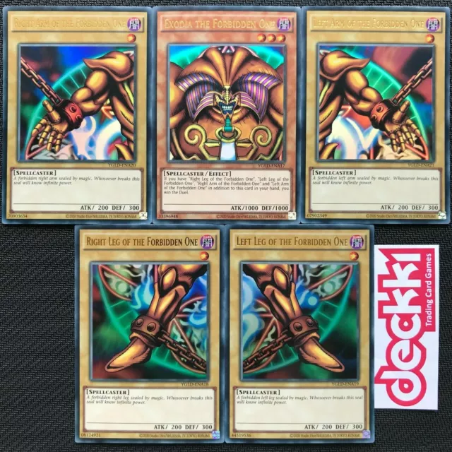 ALL 5 PIECES OF EXODIA | Exodia Forbidden One Set | Ultra Rare YGLD MINT YuGiOh!