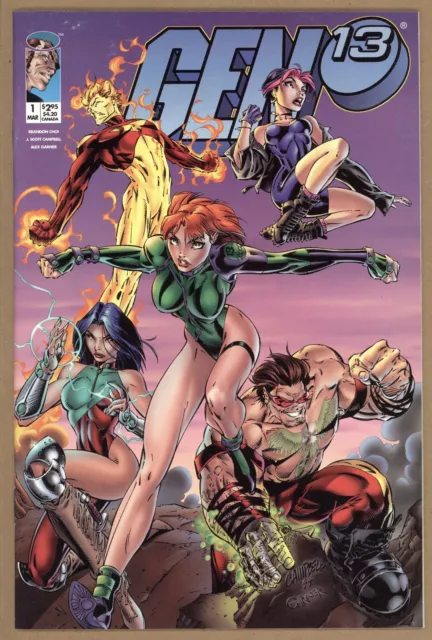 Gen 13 1 (1995 Image) J Scott Campbell Cover A Variant NM