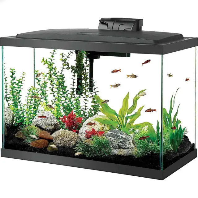 Aqueon LED 20 Gallon Fish Tank Aquarium LED Kit Set w Heater, LED, Filter & Tank