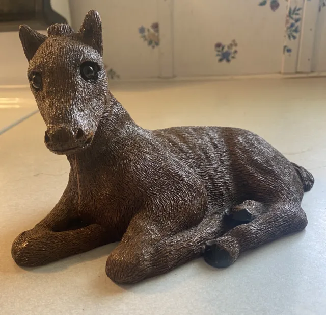 Vintage NAN 85’ Laying Down Foal Sculpture