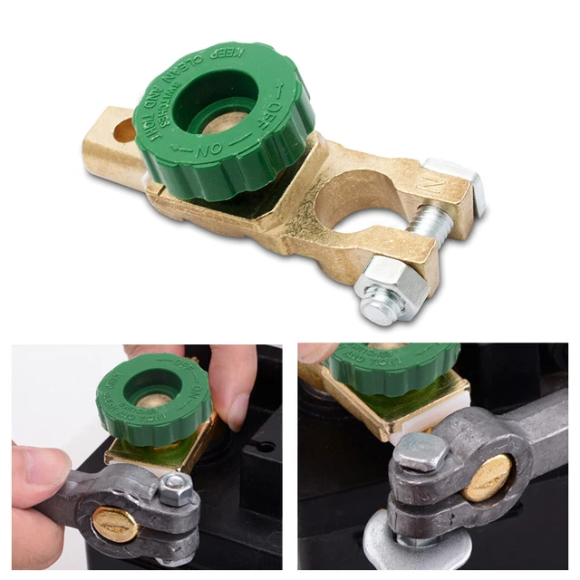 CAR SIDE POST Battery Master Disconnect Isolator Terminal Cut Off Kill