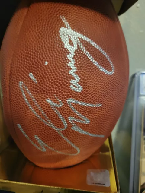 Official Wilson The Duke Football NFL Authentic Game Ball Signed Eli Manning