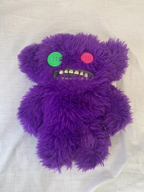FUGGLER FUNNY UGLY Monster Plush Button Eye Purple Grumpy Grumps
