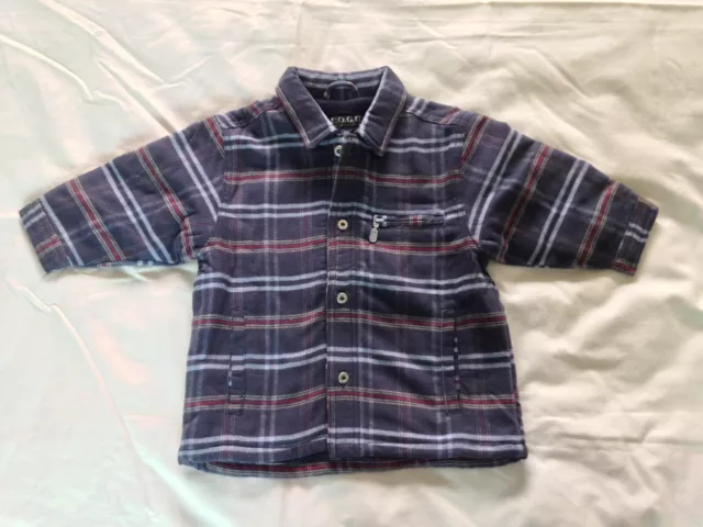 Vêtements Bébé/Tout-Petit Chemise À Rayures Bleues/Veste Doublure Polaire 1 À 1 1/2 Neuf H&M