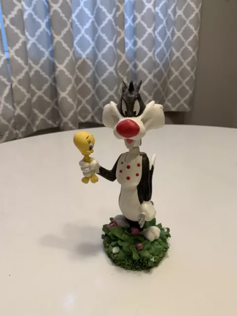 Looney Tunes Sylvester & Tweety Bobbleheads Warner Brothers With Box