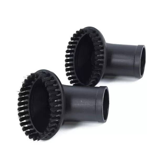 Neuf 2x Noir Aspirateur Fixation Rond Poussière Brosse Brosse à Poils Tête 35mm