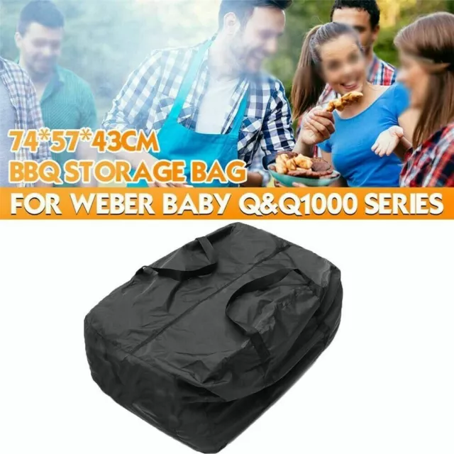 BBQ Storage Carry Duffle Bag For Weber BABY Q&Q1000 Series Waterproof 74*57*43cm