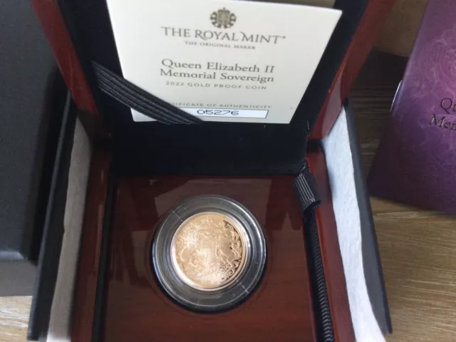 2022 Queen Elizabeth Ii Memorial Full Sovereign Gold Proof King Charles Iii