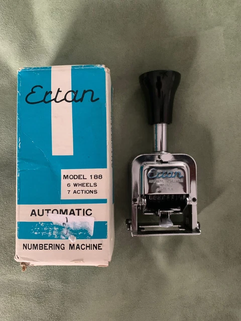Ectan Automatic Numbering Machine Model: 188