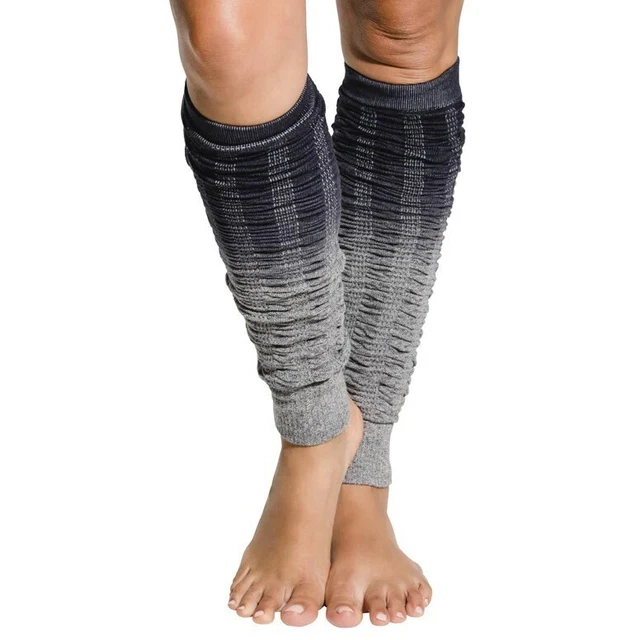 1pr. Tucketts Dip Dye Leg Warmers toeless over the knee LW4-500 GOBI+Charcoal