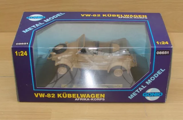 VW Typ 82 Kübelwagen  1:24 Afrika Korps - Blech von Gonio 1992 Neuwertig