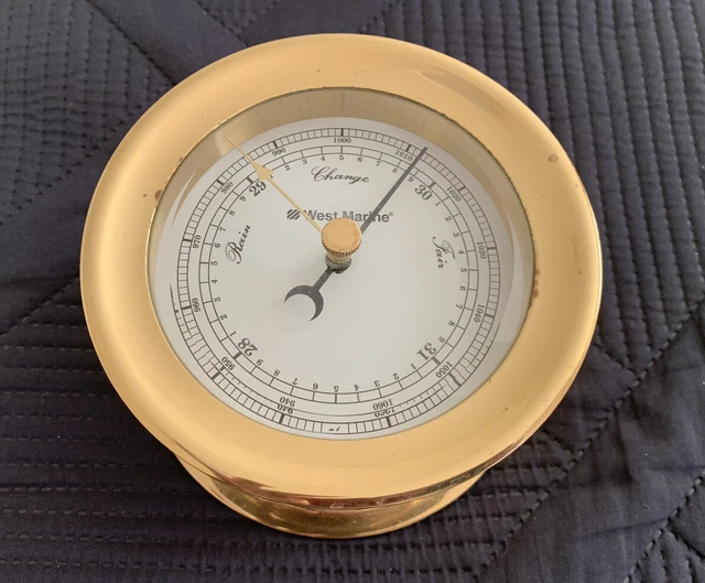 West Marine Brass Barometer