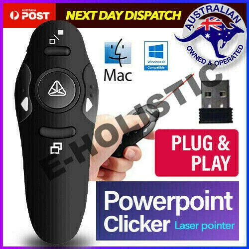 WIRELESS PRESENTER POWERPOINT Mouse Clicker Laser Pointer Presentation