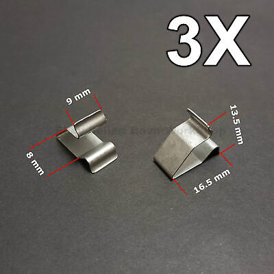 3X Sheet Metal Clamp, metal retaining clips, plug-in clips for Audi, VW, Skoda