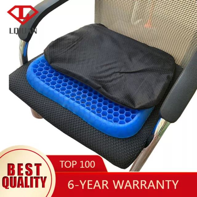 Comfort Gel Seat Cushion Soft Pad For Back Pain Pressure Relief Car Office Chair