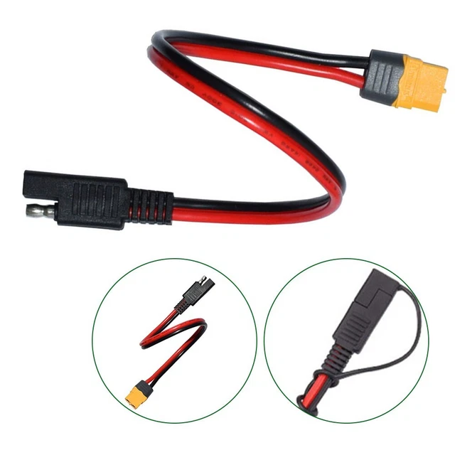 Fiable fil femelle XT60 vers câble SAE 12 AWG fil de prise banane taille 1 mèt