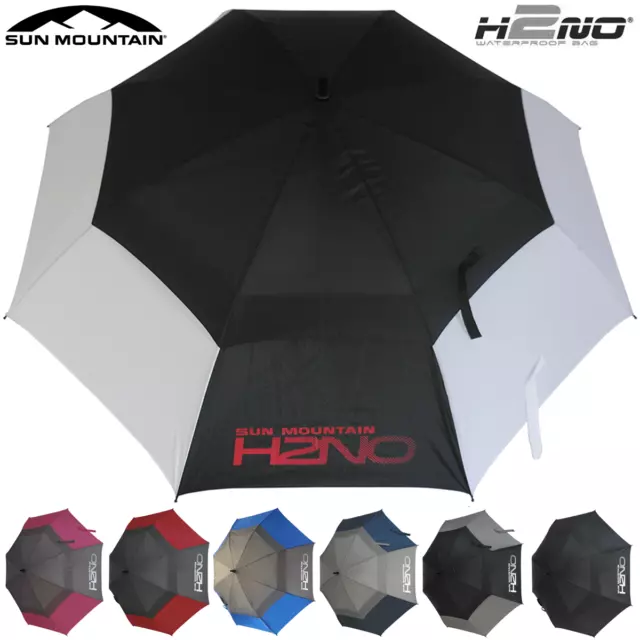 Sun Mountain H2No 68" Vented Golf Umbrella / Auto Open / Wind Resistant Brolley