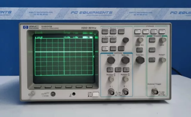 HP Agilent Keysight 54600B Oscilloscope 100MHz 2CH ⚠ CH2 GOOD / CH1 DON'T WORK